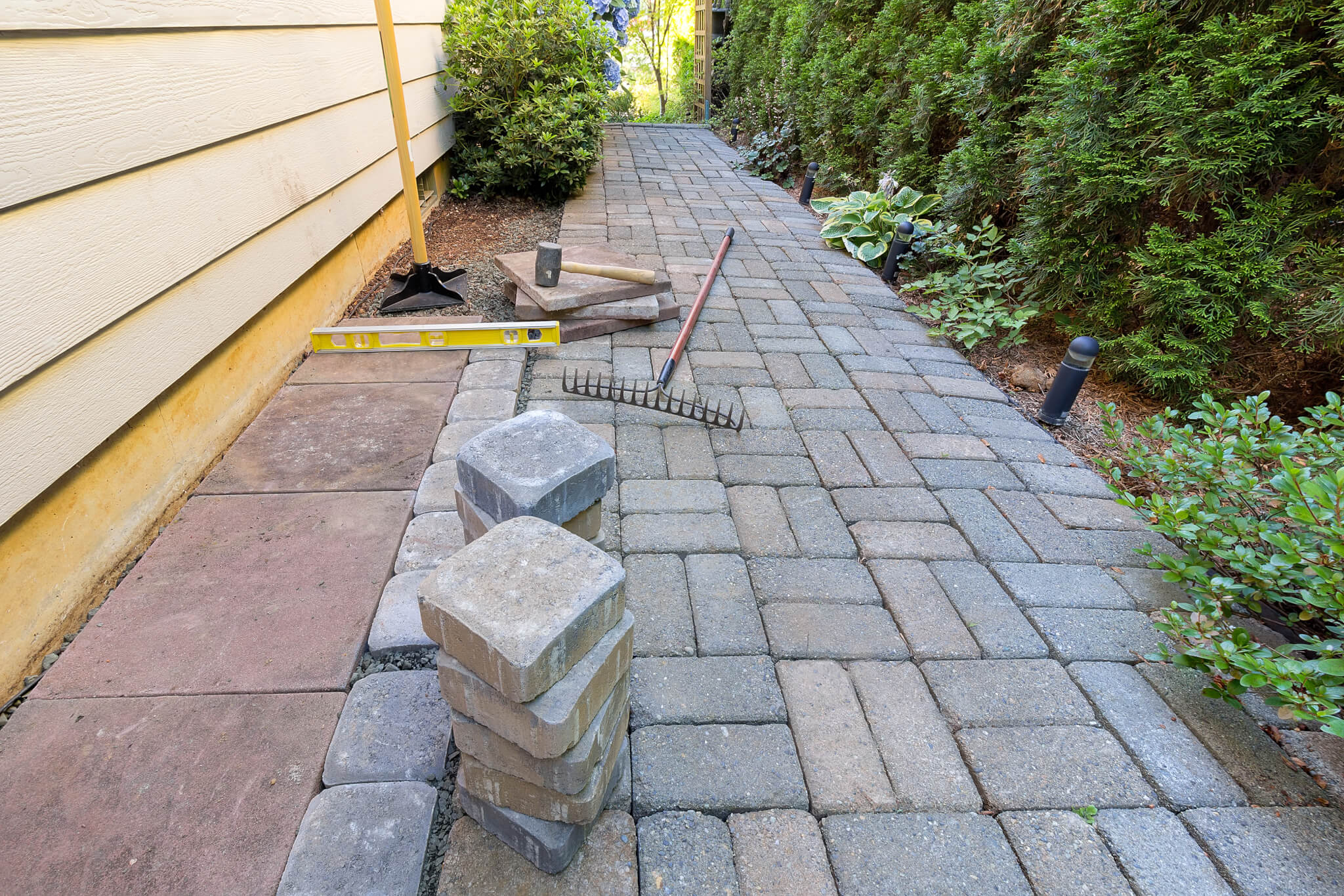 Hardscaping in Hempstead project 3